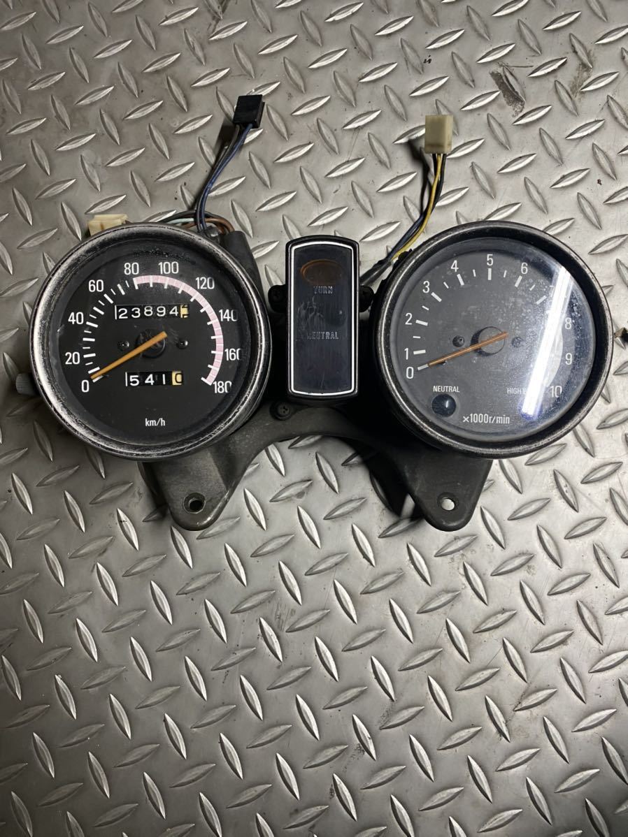 XS650SP純正メーターセット動作OK！XSスペシャルスピード＆タコ