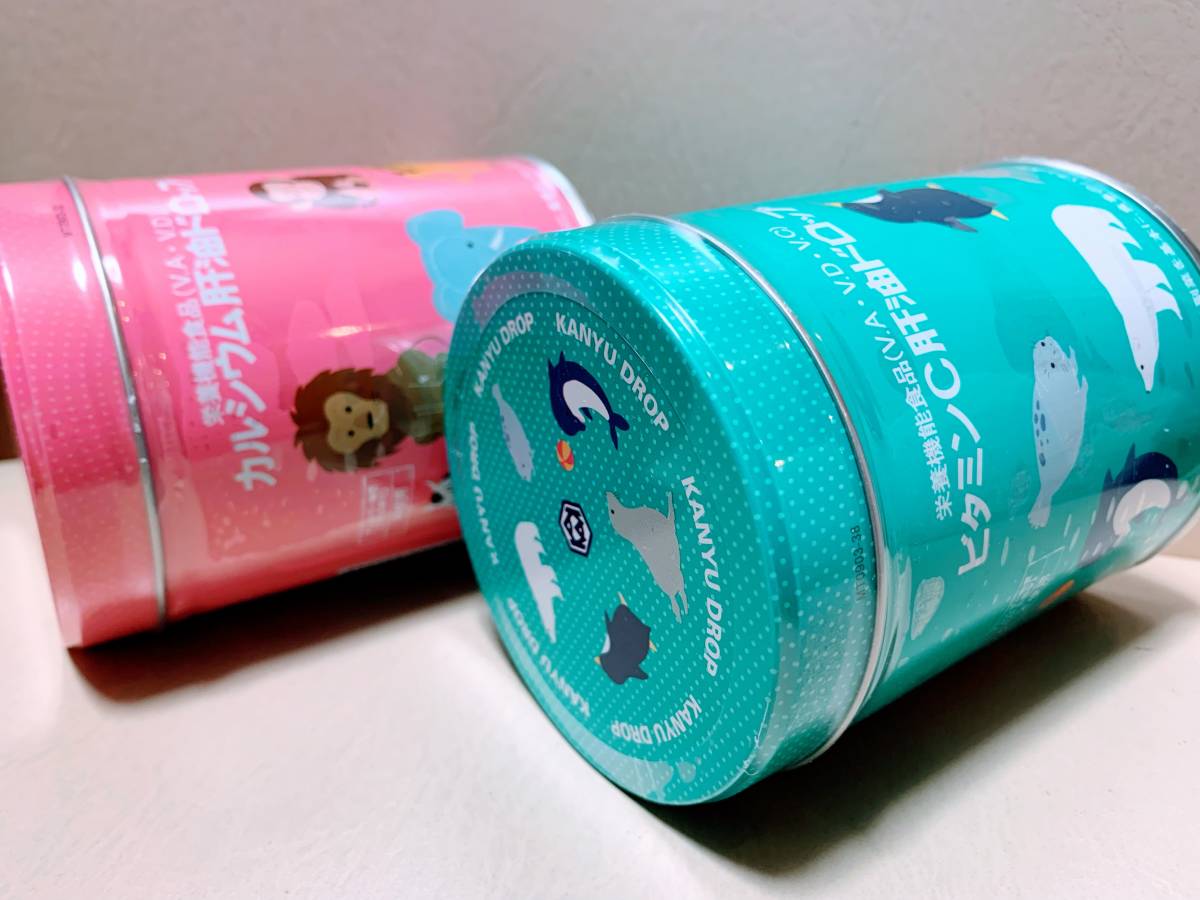 新品未開封☆カワイ肝油ドロップ 300×4缶セット カルシウム ビタミンC