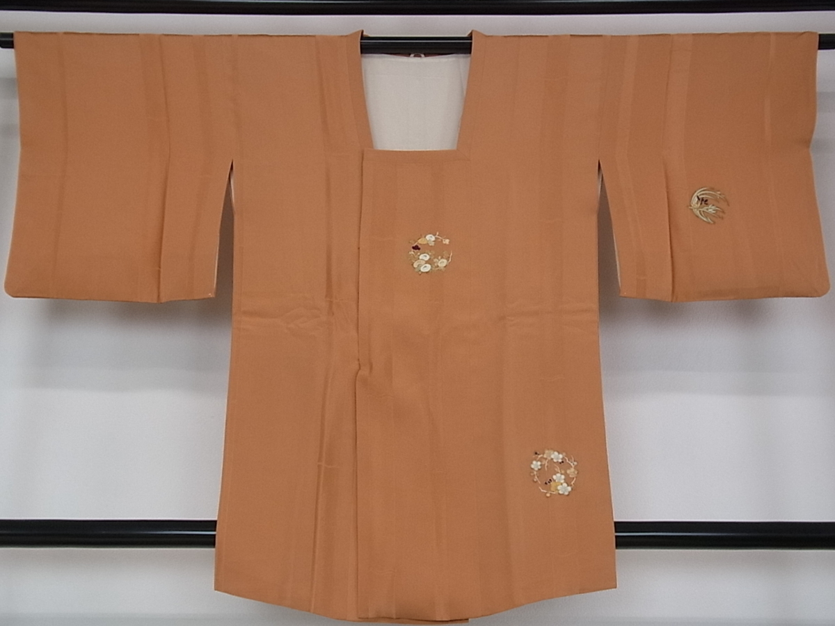 花美人着物□銀座 志ま亀 道行コート 四君子 金彩 たとう紙付き 逸品 