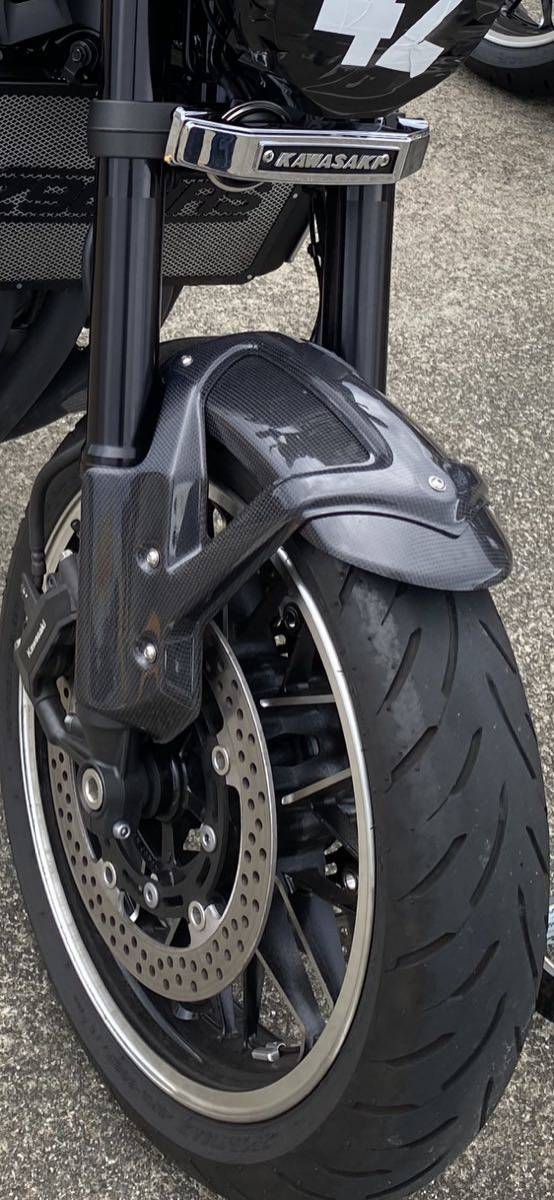 フロントフェンダー マジカルレーシング z900rs zr900c カーボン平織