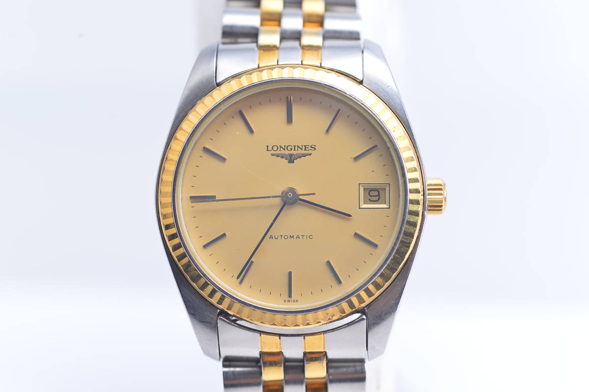 0949 LONGINES L7.632.3 コンビ 自動巻き 腕時計 デイト automatic