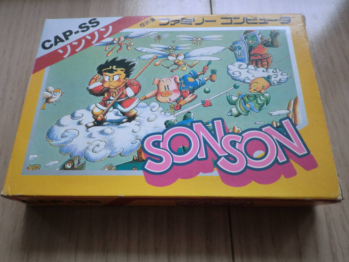 美品 ソンソン SONSON 箱説付き CAPCOM カプコン 珍品 レア 希少 