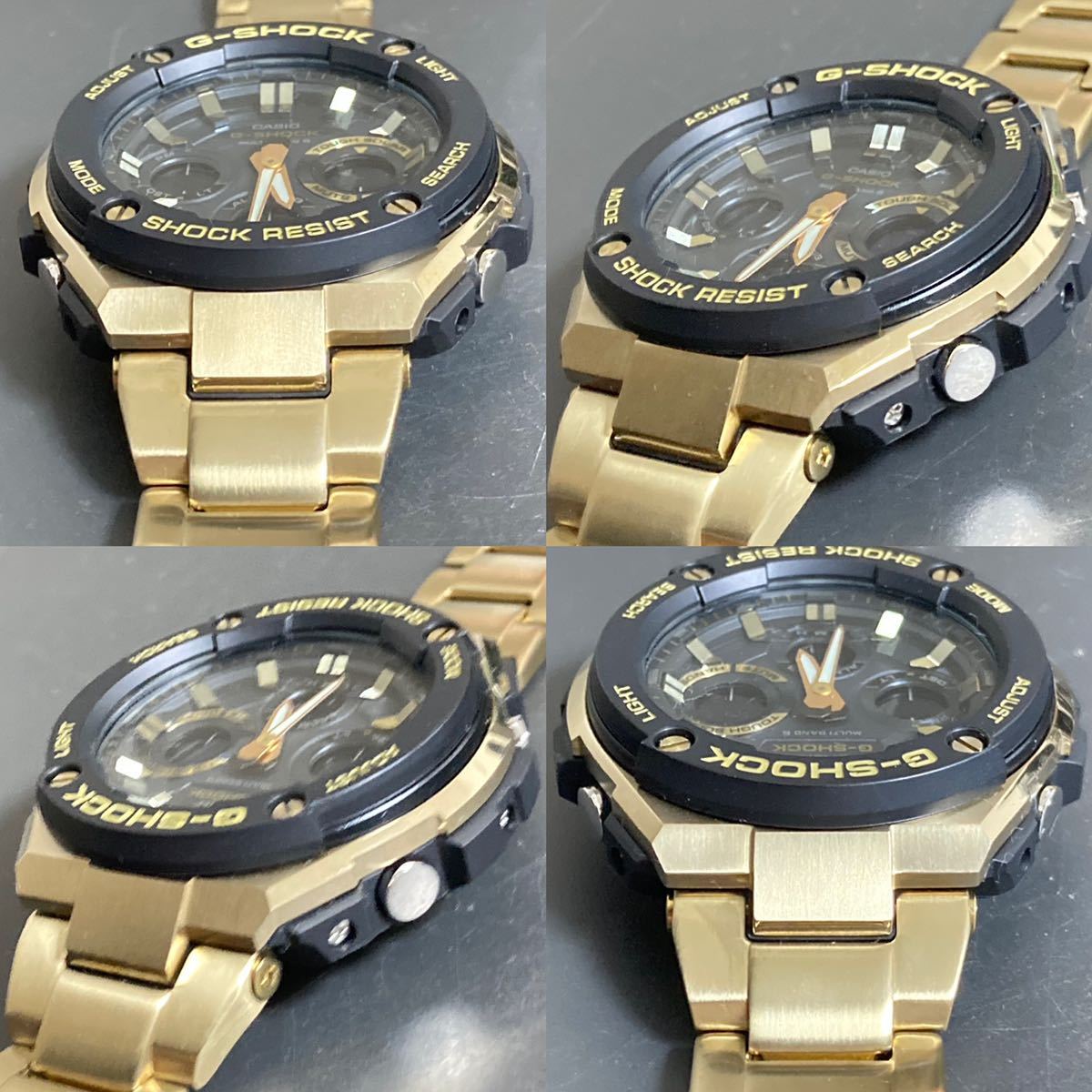 極美品 箱説付G-SHOCK GST-W100G-1AJF G-STEEL Gスチール タフソーラー 