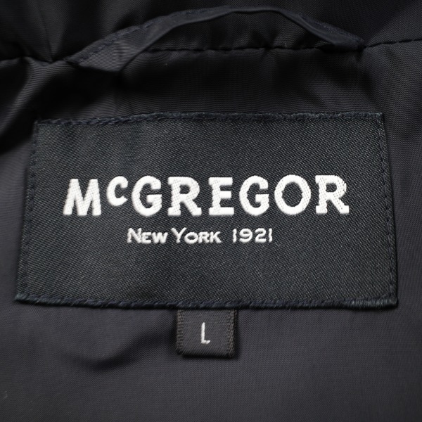 新品1円~★定価3.6万 McGREGOR マックレガー メンズ フード ダウンジャケット コート L ネイビー 防寒 軽量 フード取り外し可能 ◆4990◆ McGREGOR マックレガー | マクレガー オール イオンスタイル