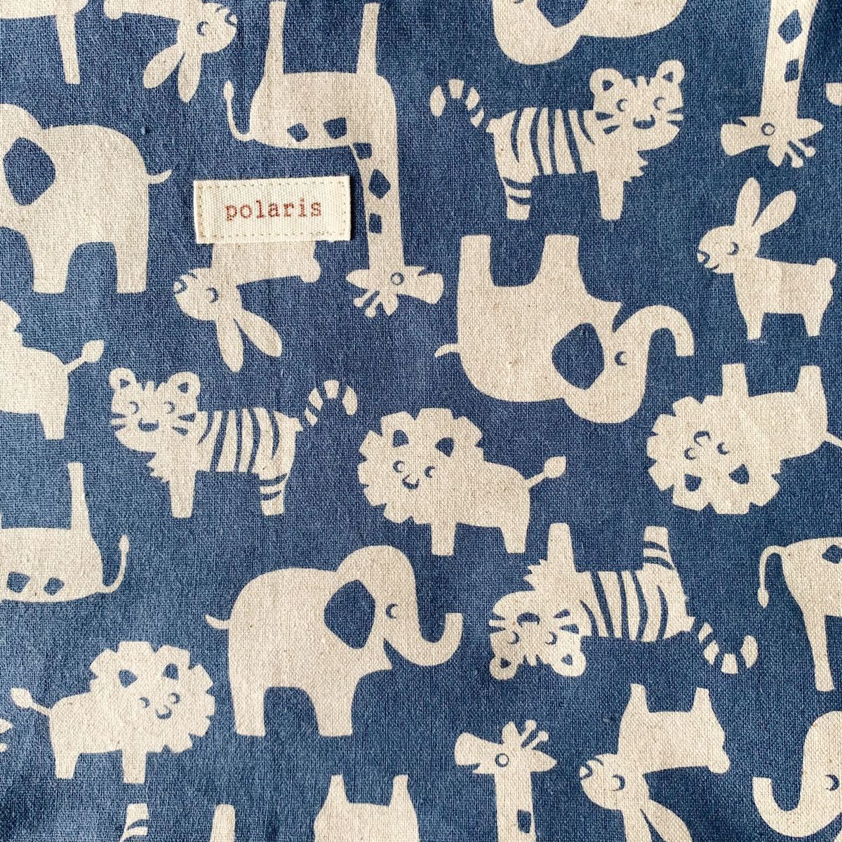 ハンドメイド綿麻いろんなアニマル柄エコバッグくすみブルー お買い物袋 青 エコバッグ 売買されたオークション情報 Yahooの商品情報をアーカイブ公開 オークファン Aucfan Com