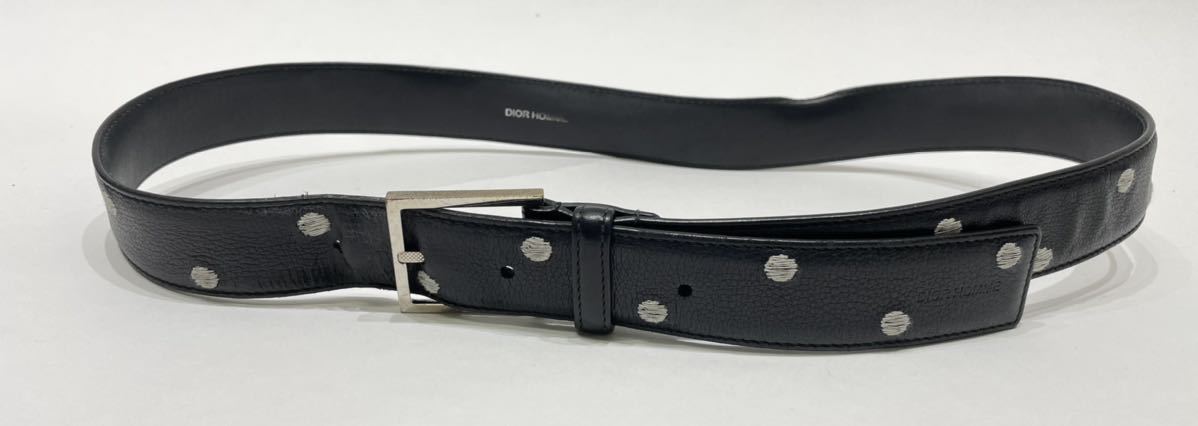 Dior Homme ディオール・オム 革ベルト ドット刺繍 メンズ 【公式通販】