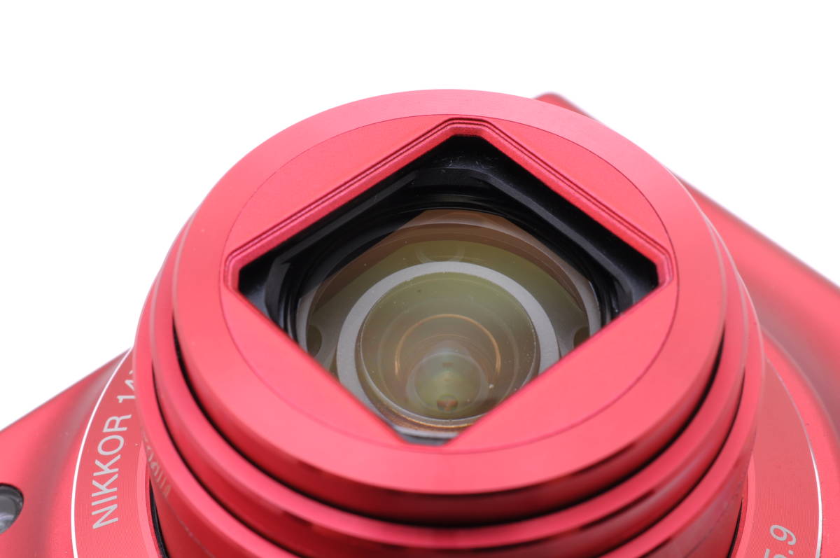 [モイネ03]動作品 ニコン COOLPIX S8200 コンデジ 赤 NIKON デジカメ S8200 COOLPIX Nikon S8200WH ニコン、「COOLPIX ホワイト