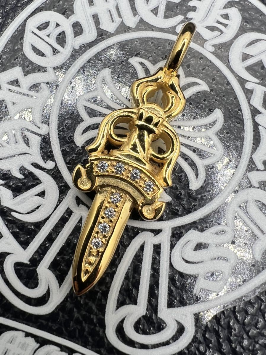 Chrome Hearts ダブルダガー ペンダント パヴェダイヤ CHROME HEARTS