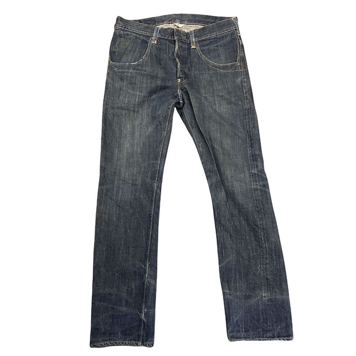 EVISU エヴィス 9055 PHILIP GOSS W34 ヤマネ デニムパンツ カモメ 