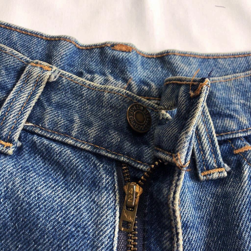 16ボタン☆70s USA製 Levis 646 ベルボトム デニムパンツ 42Talon