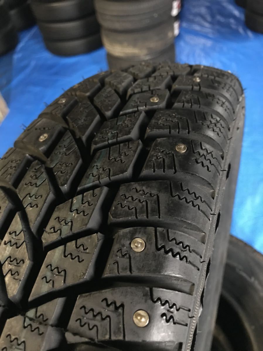 155/80R13 スパイクタイヤ 4本 未使用 ピンタイヤ 競技用タイヤ 155-80 