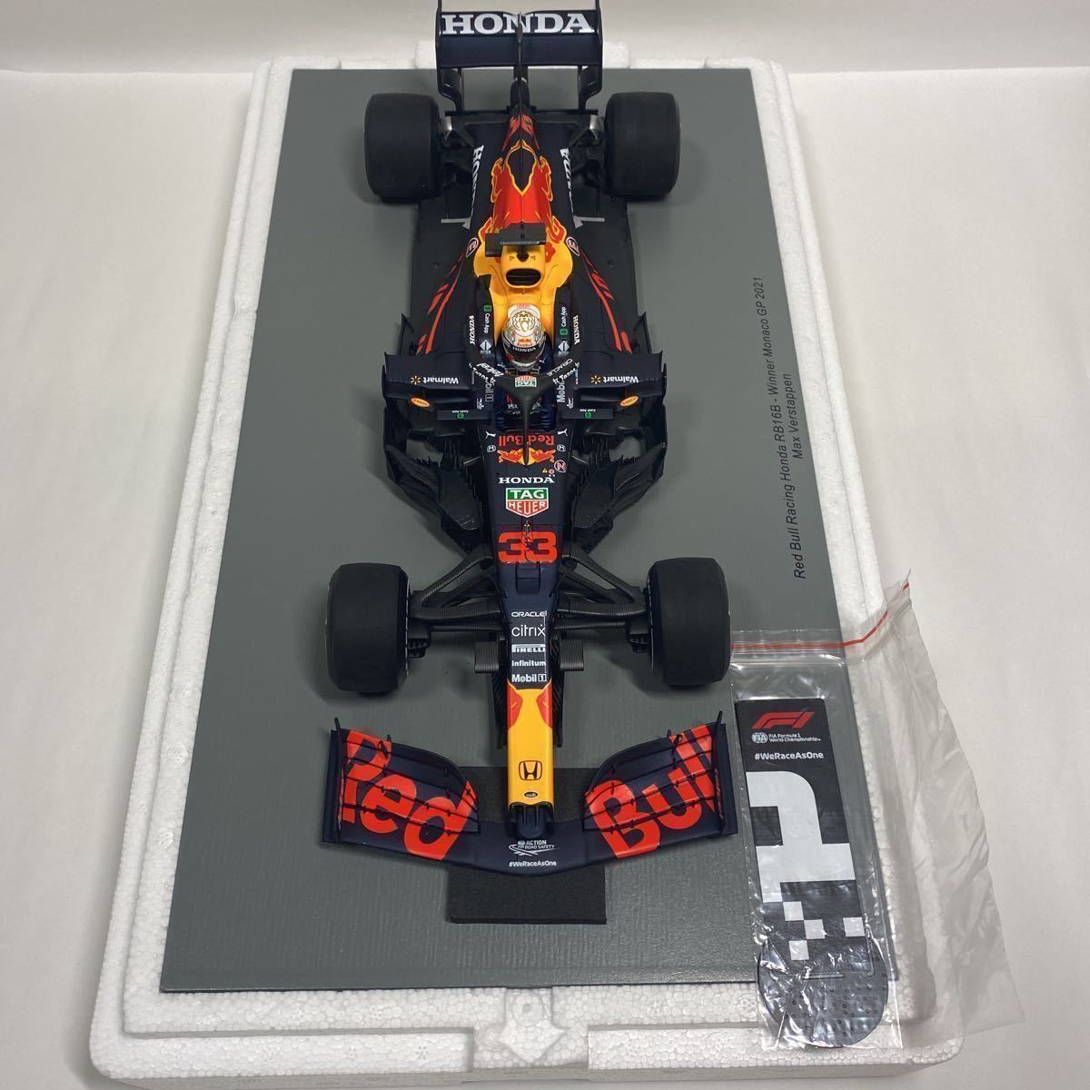 【本物保証，得価】 1/18 スパーク レッドブルレーシング ホンダ RB16B マックス フェルスタッペン 2021 F1 モナコGP 優勝 No.1ボード付き(レーシングカー)｜売買されたオークション情報、yahooの商品情報をアーカイブ レーシングカー
