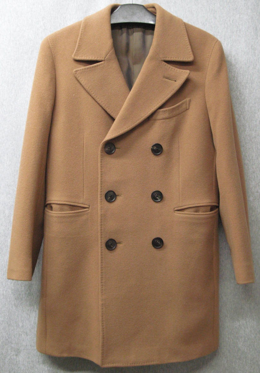  blazer's bank.com スーツカンパニー：厚手 カシミヤ混 ダブルブレスト ポロ コート 展示品 秋冬 キャメルコート ビジネスコート(Sサイズ)｜売買されたオークション情報、yahooの商品情報をア Sサイズ