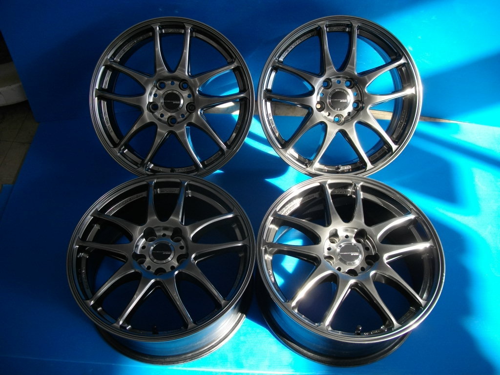 H【2808】WORK ワーク エモーションCR Kiwami 17インチ7J+38 5H 114.3 