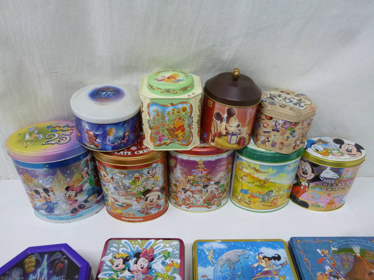 T0119 3a ディズニー お菓子缶 まとめ 計21個 ランド シー お土産 カンカン ミッキー ミニ ドナルド アリエル プーさん 等 ディズニー 売買されたオークション情報 Yahooの商品情報をアーカイブ公開 オークファン Aucfan Com