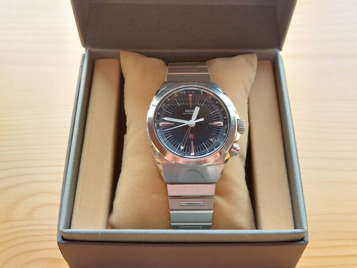公式メーカー 中古・SEIKO・SUS／メカサス 4S12-0010 GMT／青サス・裏 