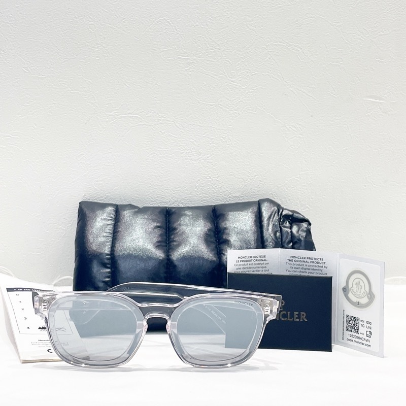 MONCLER クリアサングラス 収納袋付き モンクレール MONCLER サングラス ML0086 26C サングラス ルネット