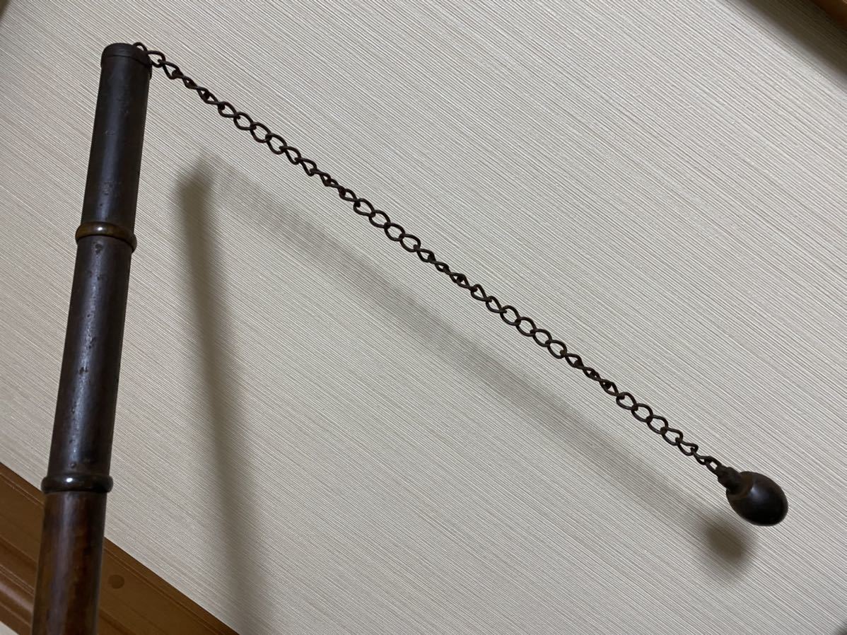 古武器/忍術具 契木 鎖棒 >検索 古武術捕り物道具武具棒術契木術気楽流(その他)|売買されたオークション情報、yahooの商品情報を ...