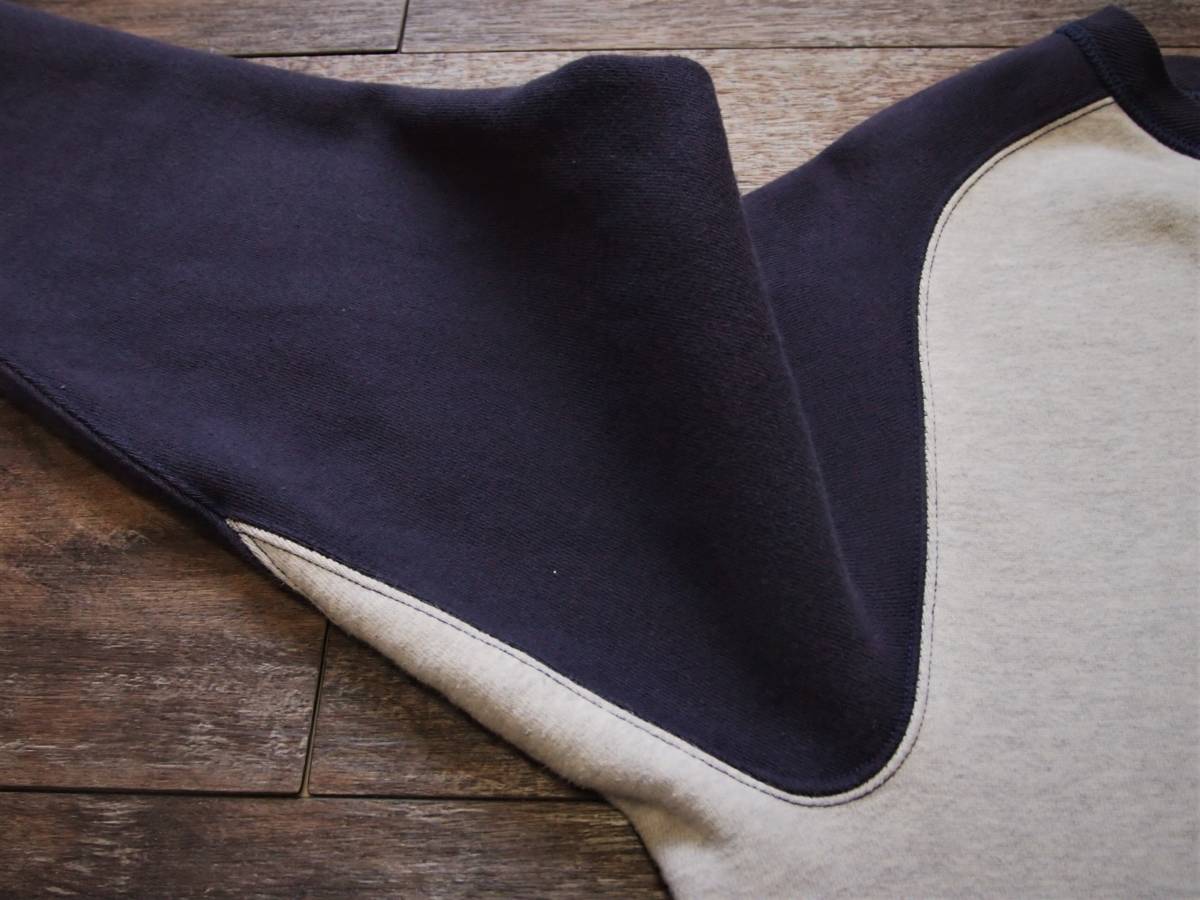 ザリアルマッコイズ/McCOY'S 40ｓツートーンスウェットシャツ XL フリーダムスリーブ NAVY