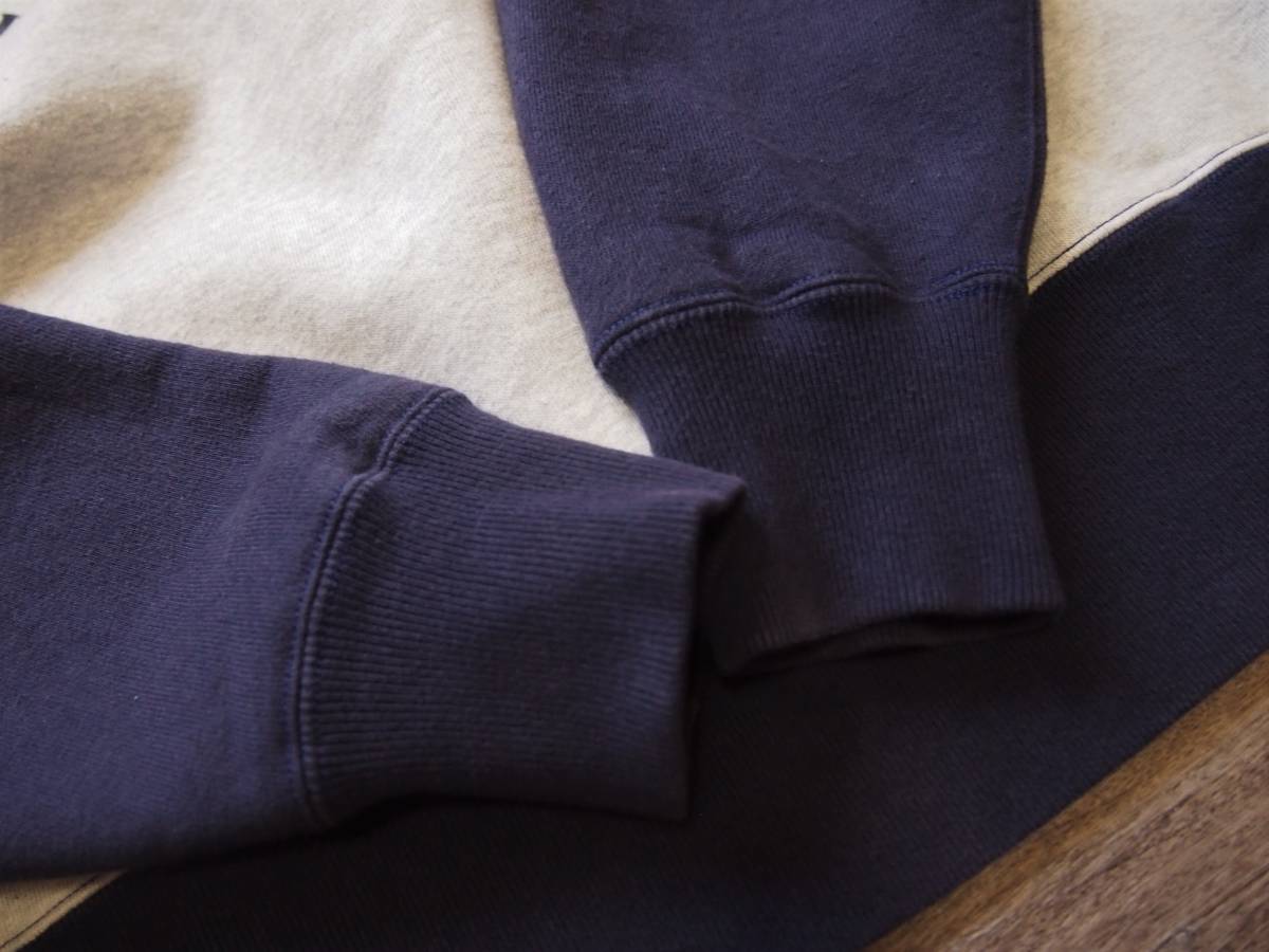 ザリアルマッコイズ/McCOY'S 40ｓツートーンスウェットシャツ XL フリーダムスリーブ NAVY