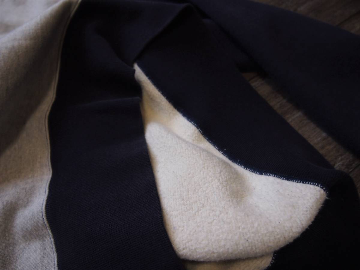 ザリアルマッコイズ/McCOY'S 40ｓツートーンスウェットシャツ XL フリーダムスリーブ NAVY