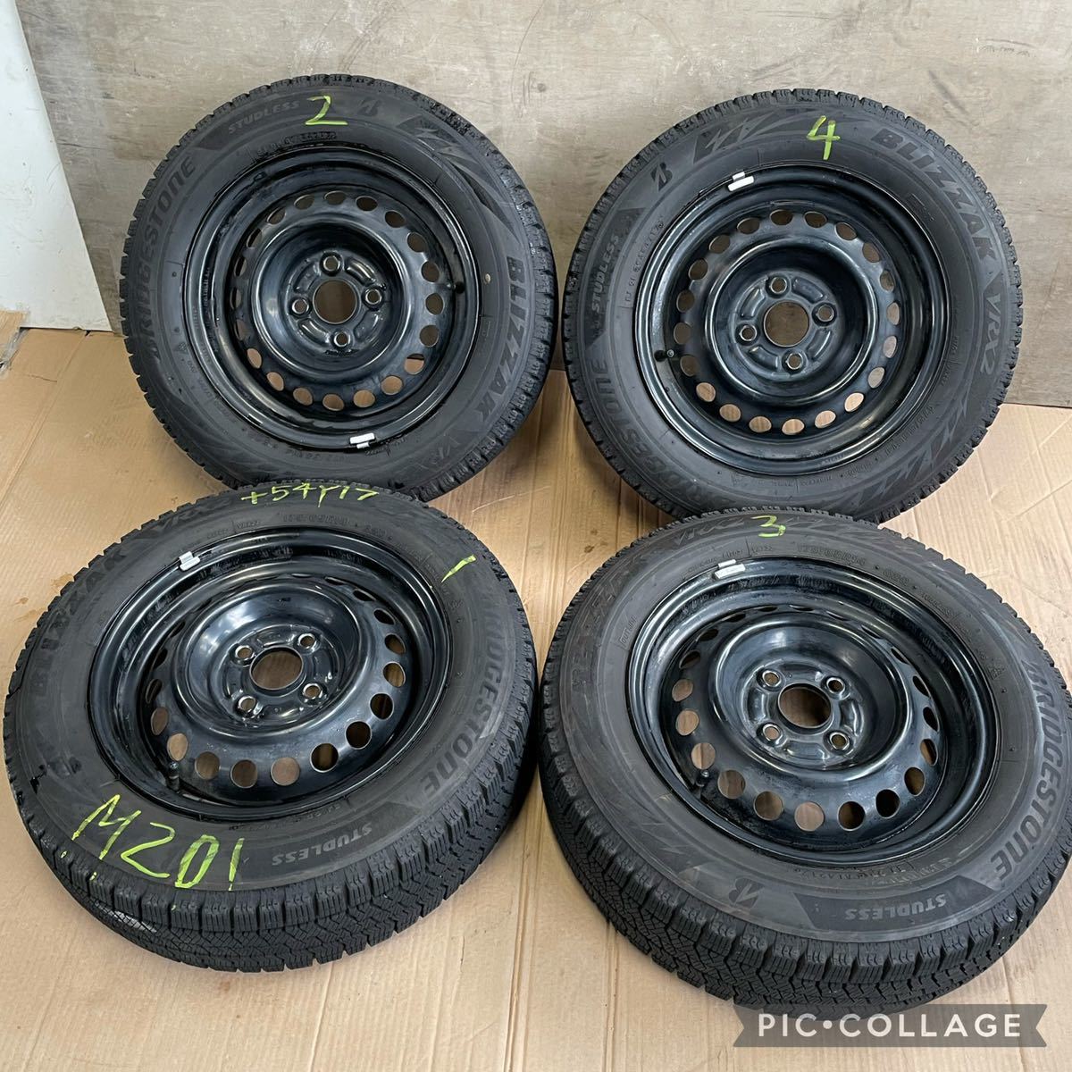 165/55R14】バリ山ダンロップ スタッドレスタイヤ＆【14×5.5J+43 