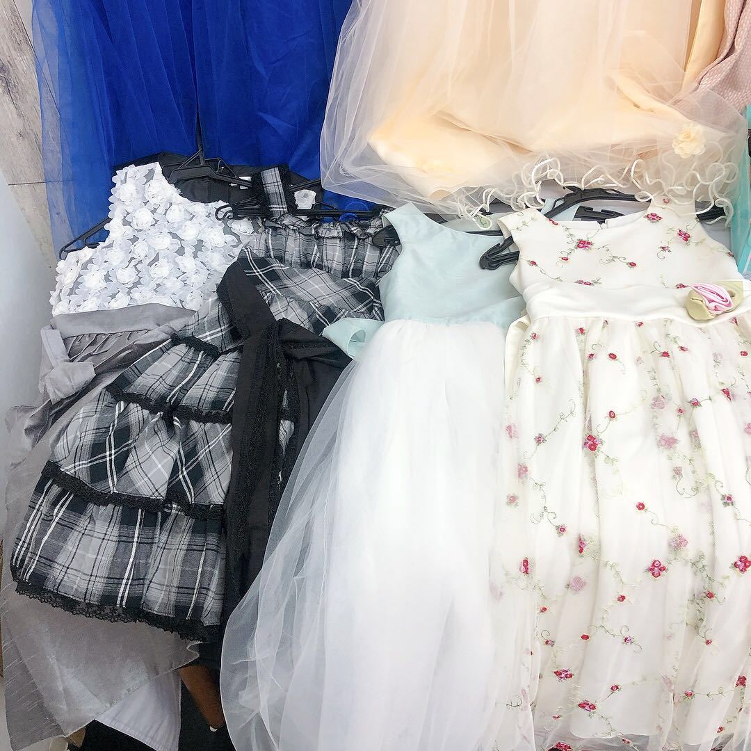 DA7 1円～子供用 ピアノ発表会ドレス まとめ 靴 ドレス 女の子 120  