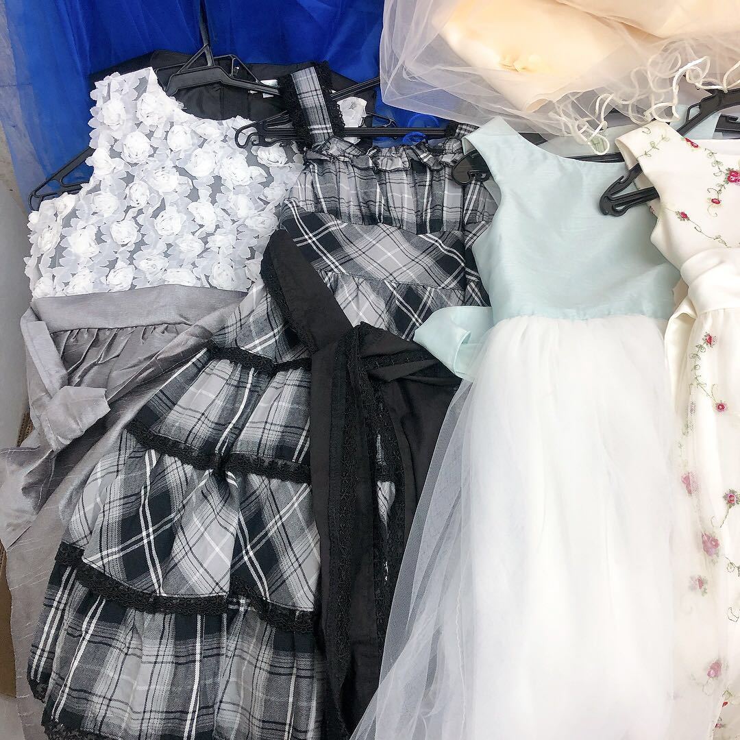 DA7 1円～子供用 ピアノ発表会ドレス まとめ 靴 ドレス 女の子 120  
