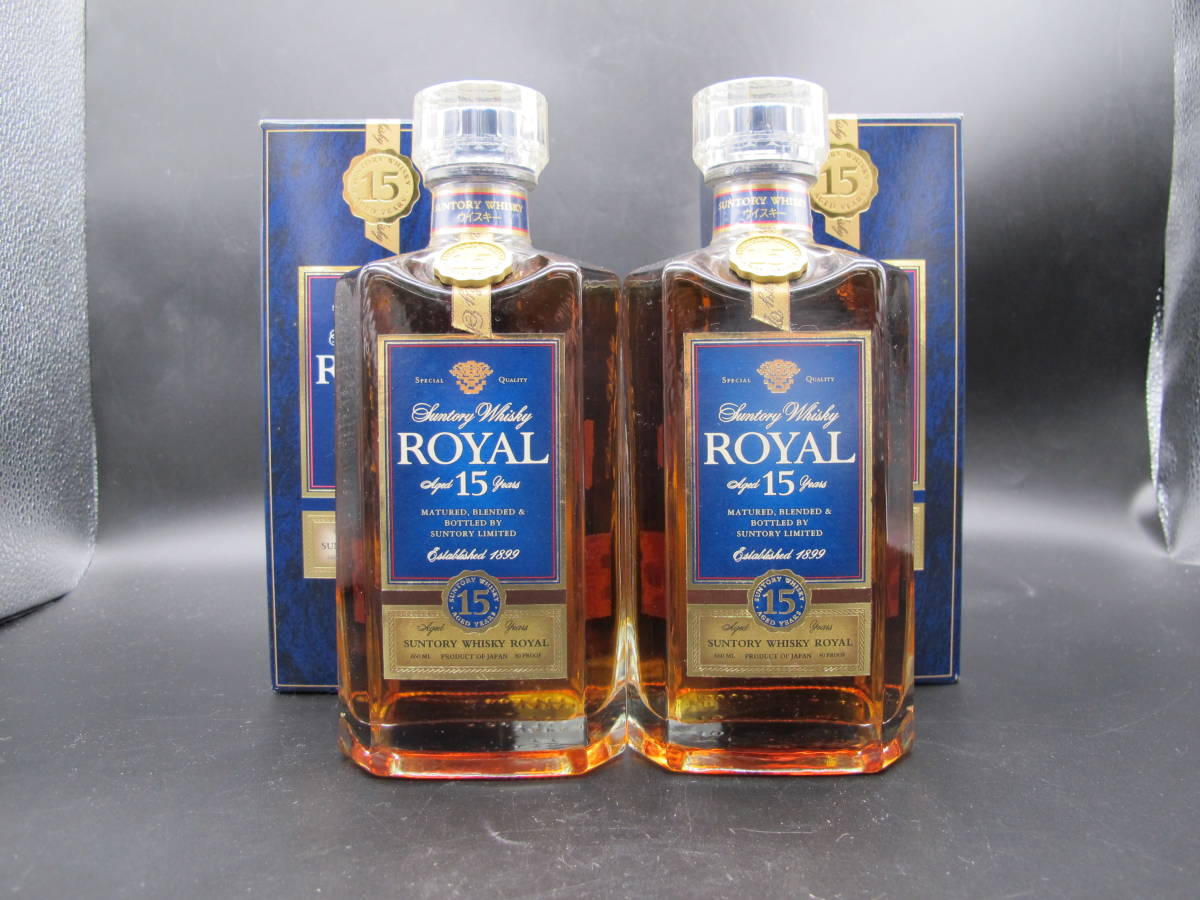SUNTORY WHISKY ROYAL ローヤル 15年 ブルーラベル スリムボトル 古酒