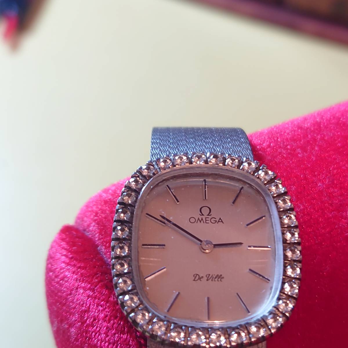 オメガデビル手巻きダイヤベゼル～稼働品 オメガ OMEGA デビル 手巻き 