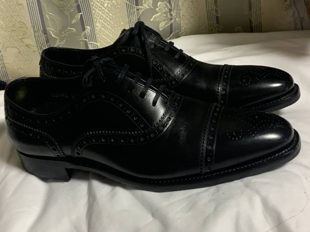お得，定番 SCOTCH GRAIN スコッチグレイン 03442 セミグローブ メダリオン パンチドキャップトゥレザーシューズ 241/2(24.5cm)｜売買されたオークション情報、yahooの商品情報をアーカイブ公開 - オークファン 24.5cm