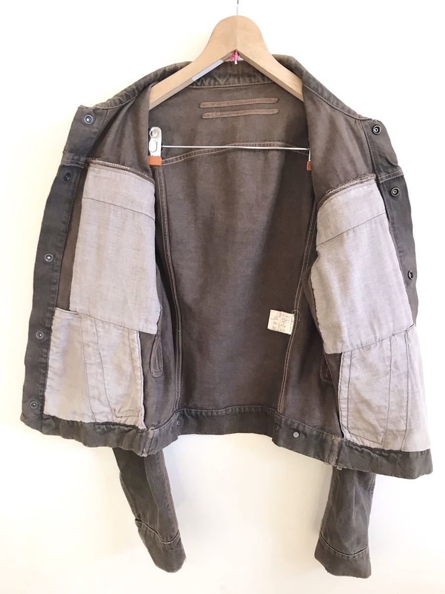 名作DRKSHDW リックオウエンスダークシャドウ錆加工デニムジャケットXS