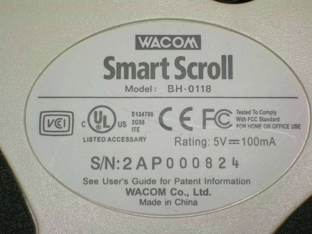WACOM Smart Scroll BH-0118 左手用トラックボール？ ジャンクで 