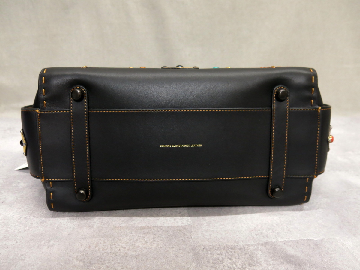 未使用○COACH コーチ○25475○ダブル スワッガー ウィズ パッチワーク 