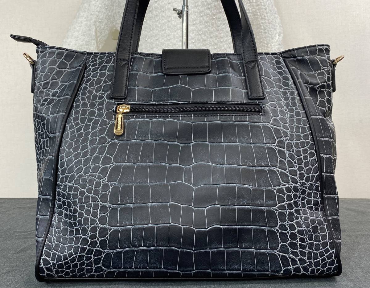 新品未使用タグ付 フィラノ FIRANO 大容量トートバッグ A4収納 グレー 