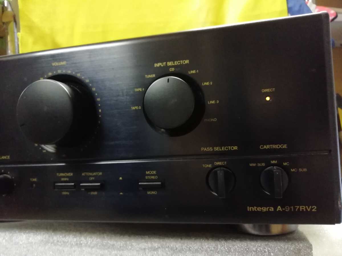 ONKYO プリメインアンプ【model Integra A-917RV2】通常使用美品 1994