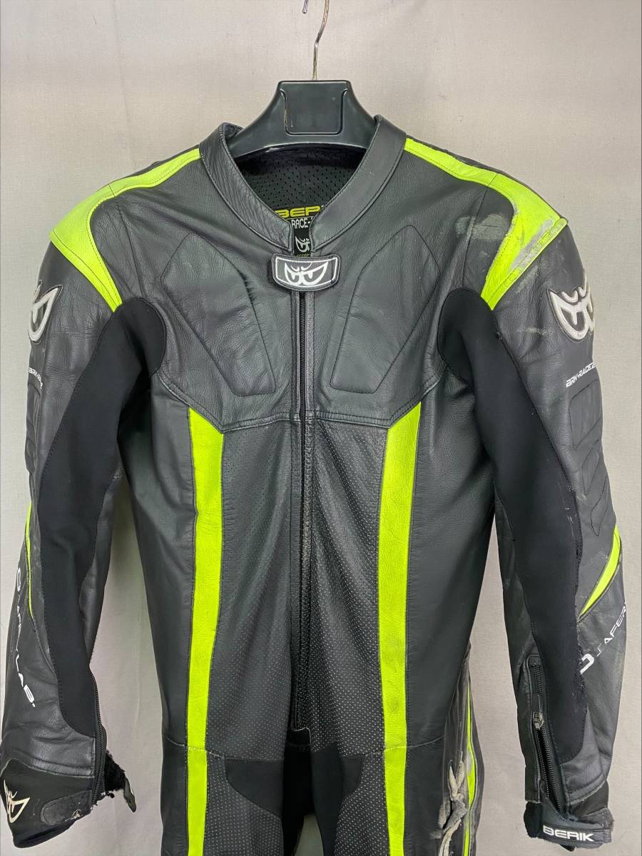 111111 BERIK ベリック レーシングスーツ BLACK/F，YELLOW サイズ54 