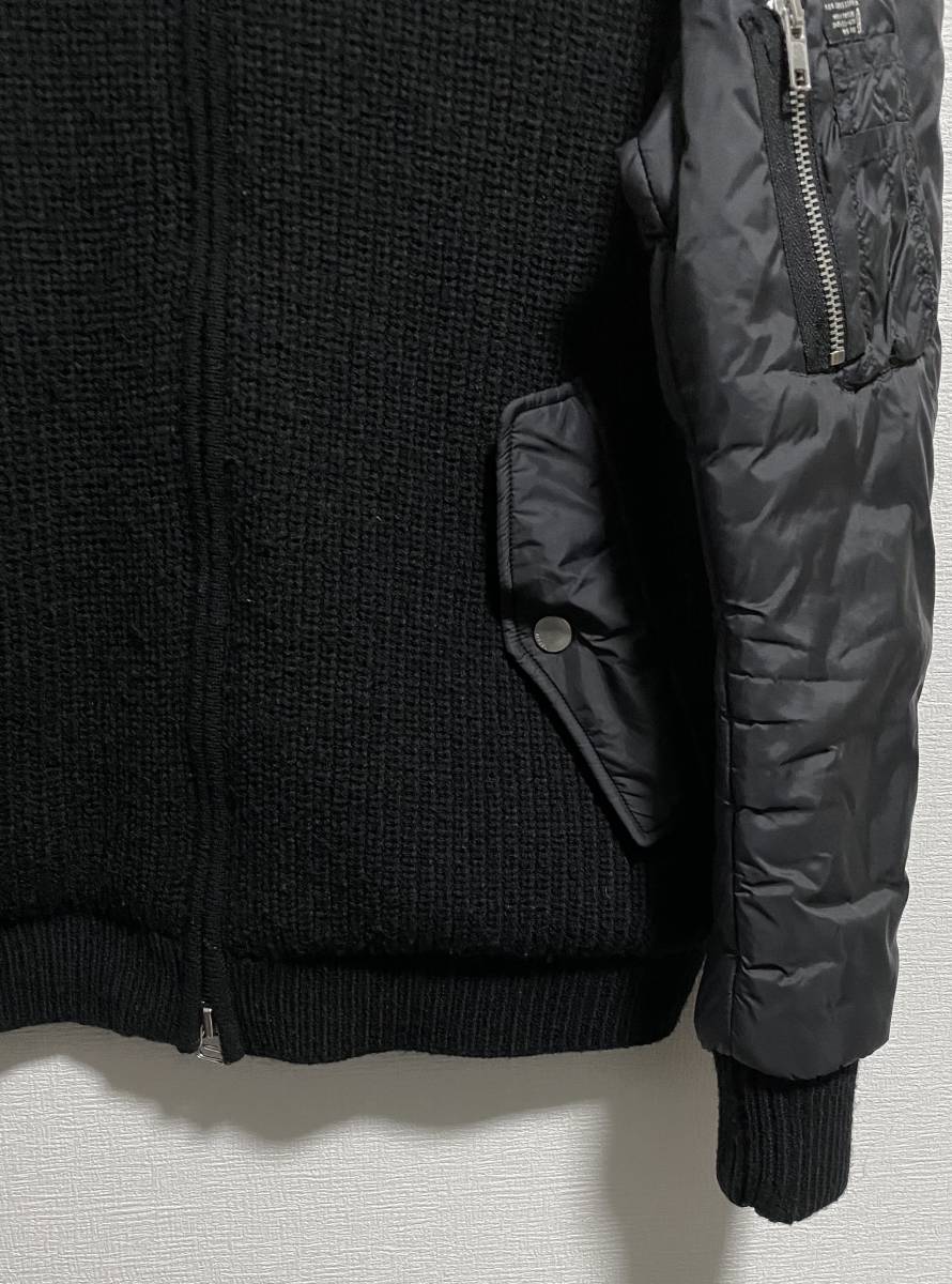 定価42,900円DIESELディーゼルK-WEXLERニット切り替え中綿入りMA-1 