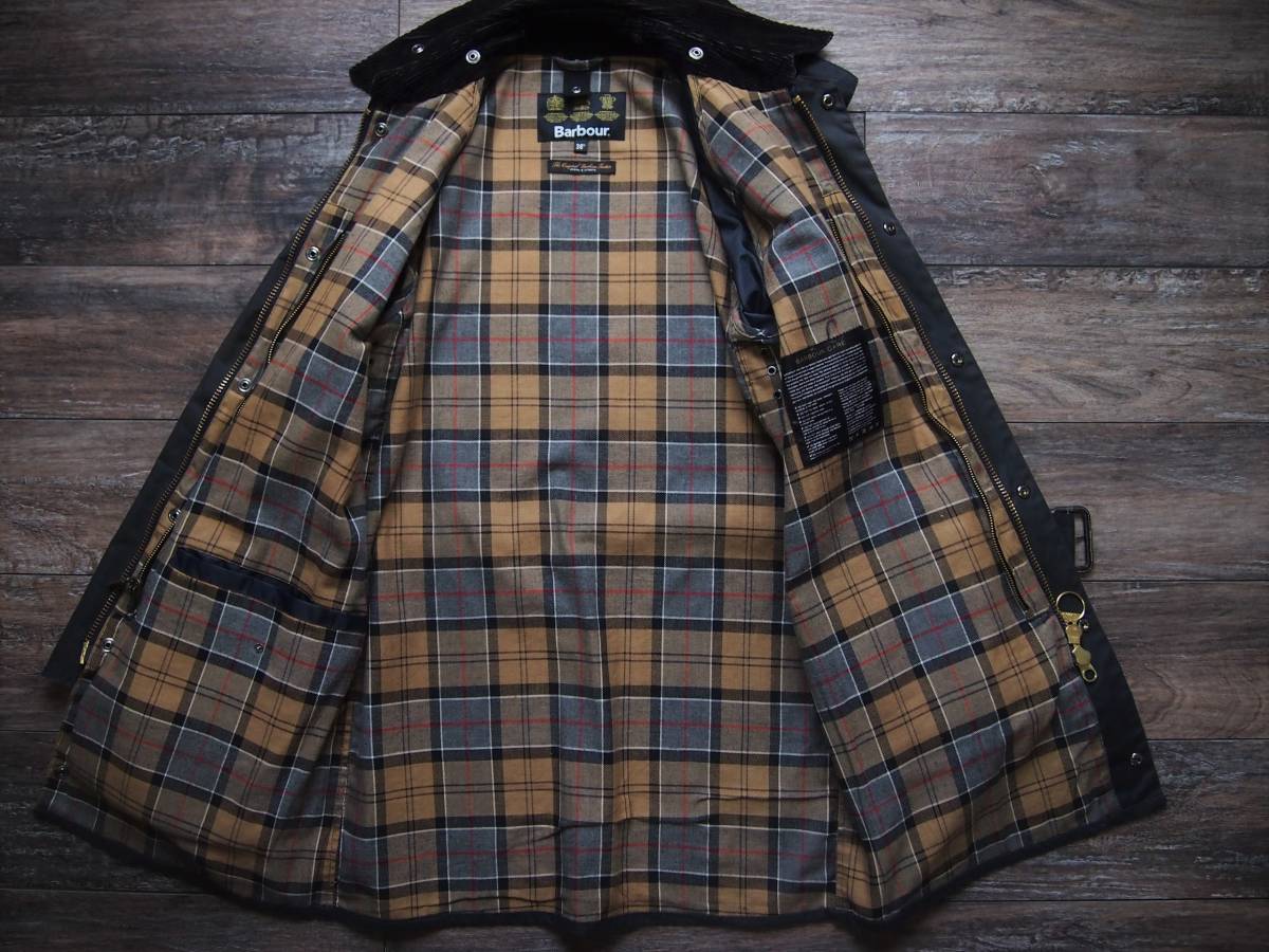 バブアー/BARBOUR SOLWAY ZIPPER SL 36 ワックスドコットン MWX1041