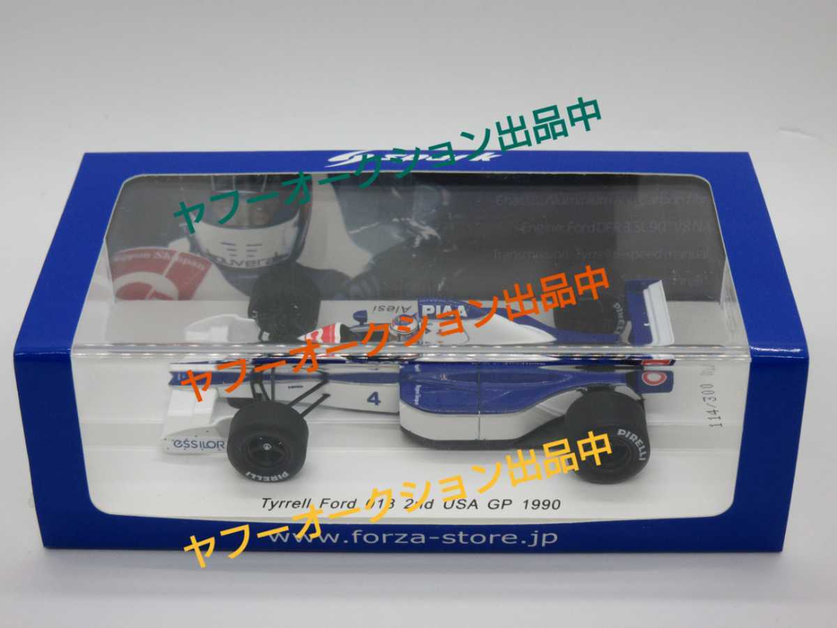 1/43 SPARK J.アレジ ティレル フォード018 1990年 アメリカGP 2位