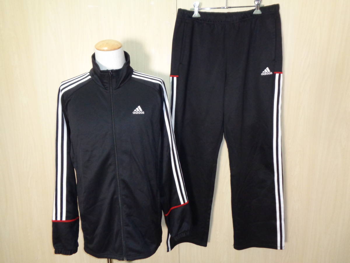 64◇adidas ジャージ上下セット◇アディダス トレーニングウェア 
