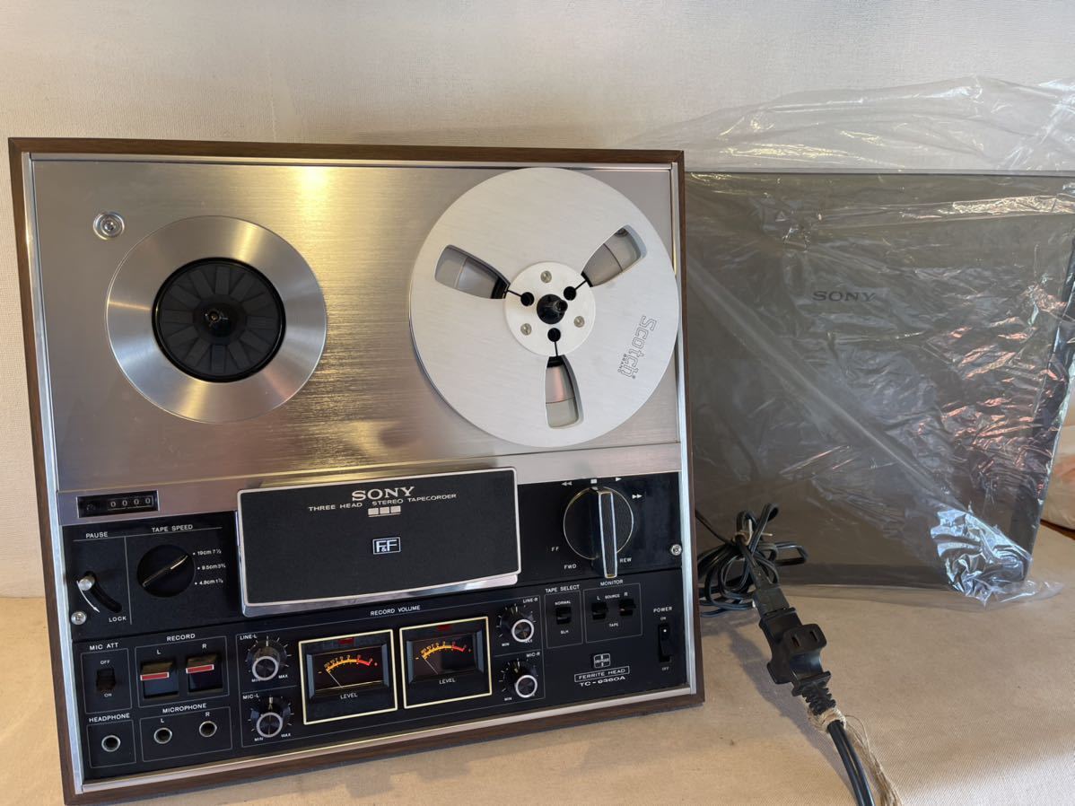 通電OK ソニー　SONY TC-6360A オープンリールデッキ　ジャンク SONY TC-6360Aオープンリールデッキ ジャンク品 通電OK ソニー SONY TC