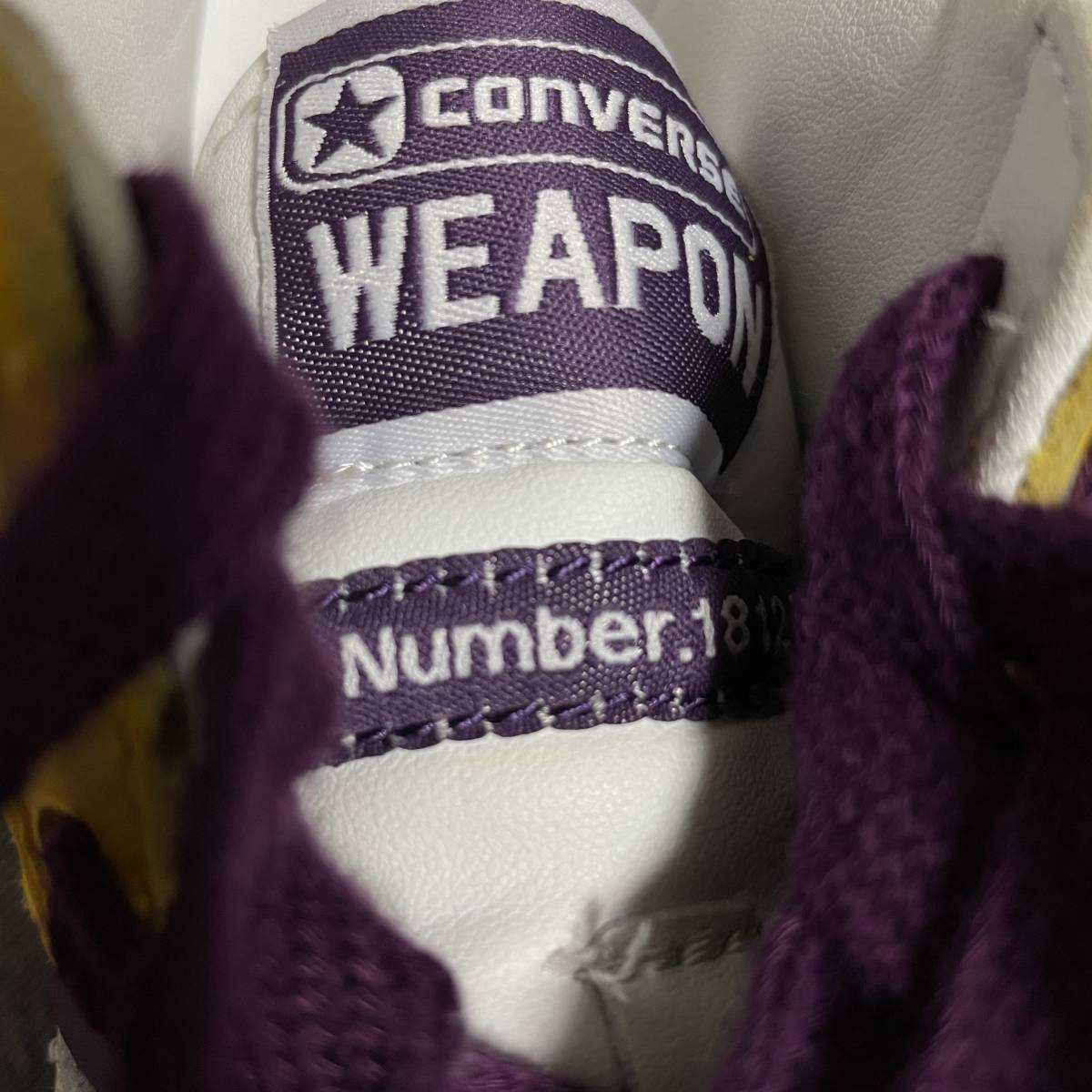 貴重!! US9 27cm シリアルナンバー 新品未使用級 美品 CONVERSE WEAPON 