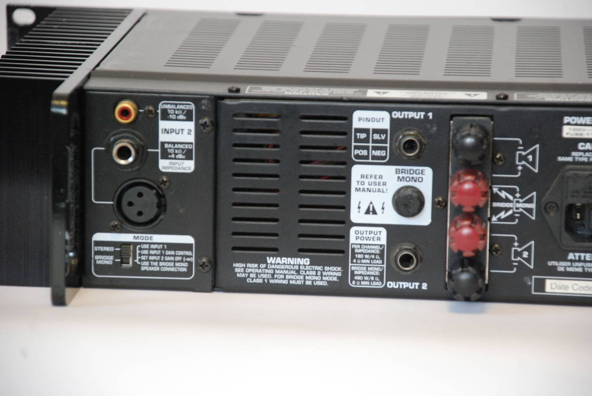 Behringer A500 美品 動作確認済 元箱有 Behringer A500 美品 動作確認