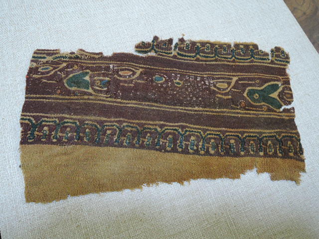 コプト裂コプト織人物鳥獣文綴れ織り4～5世紀エジプトアンティーク