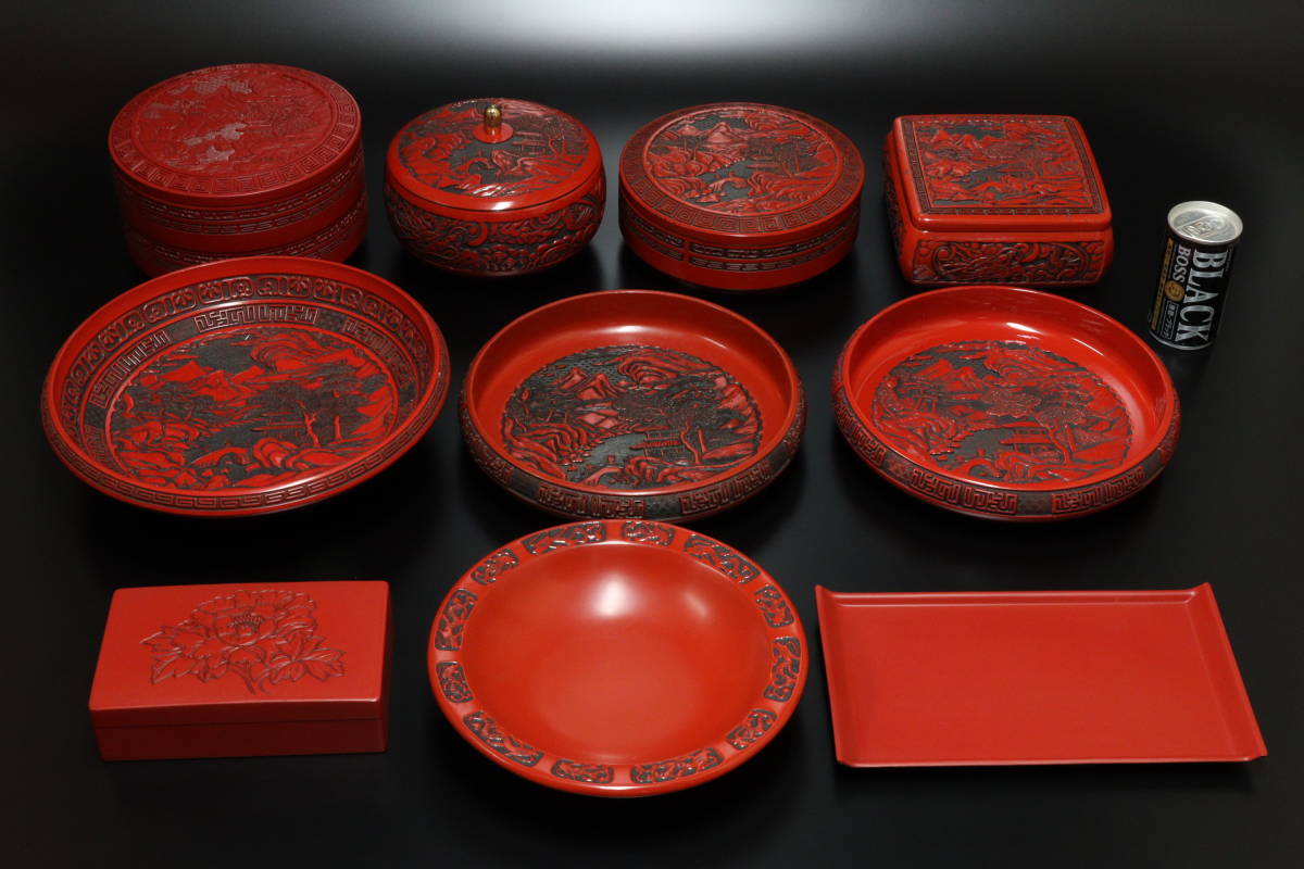 仙台堆朱 菓子器 菓子皿 漆器 : 菓子鉢 メルカリ - 堆朱 仙臺堆朱 盛器 和