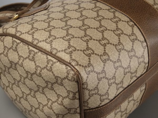 TD6826*オールドグッチ/GUCCI Plus/グッチプラス*GG柄 ミニボストン