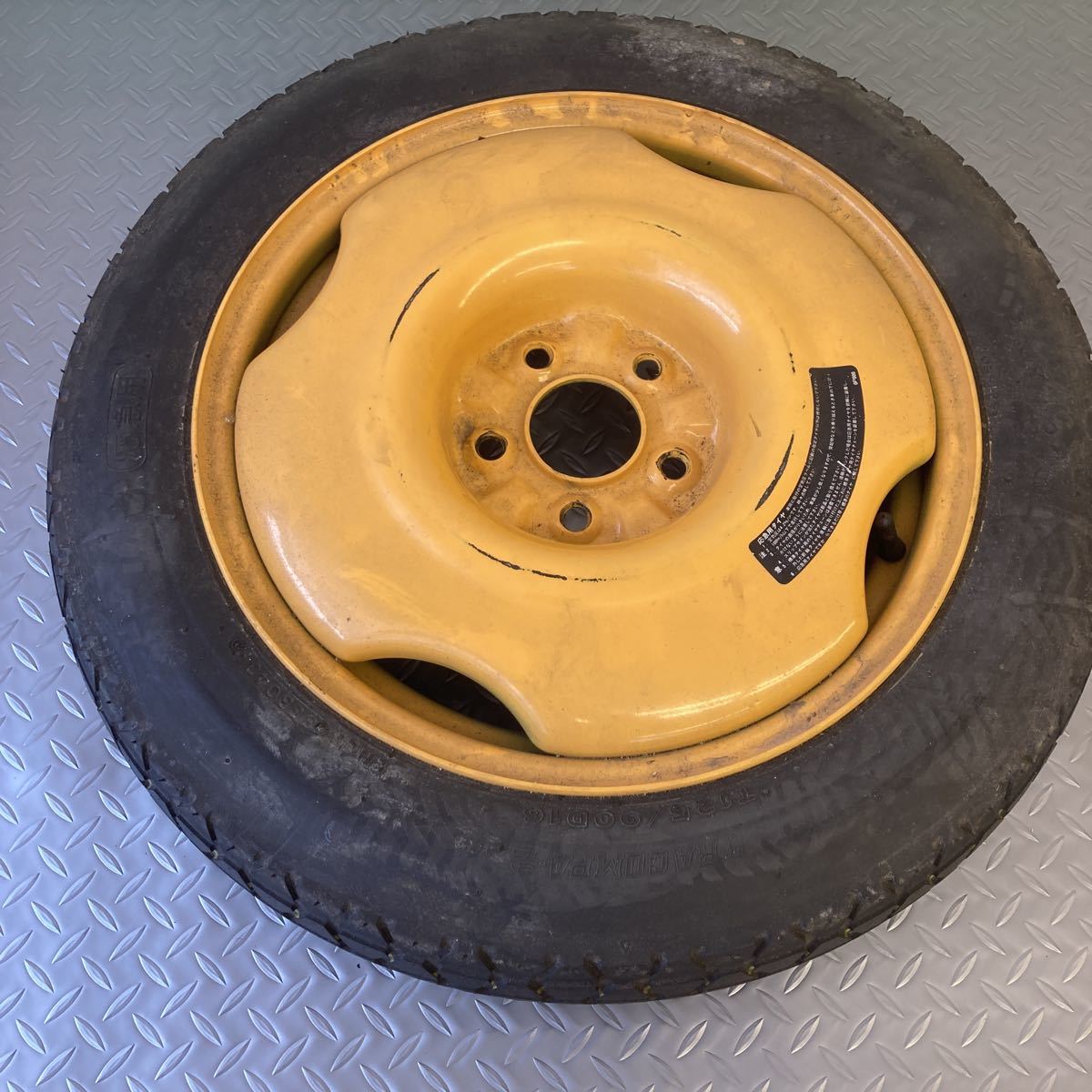 BNR32 スカイライン GTR R32 テンパータイヤ スペアタイヤ T125/90D16 
