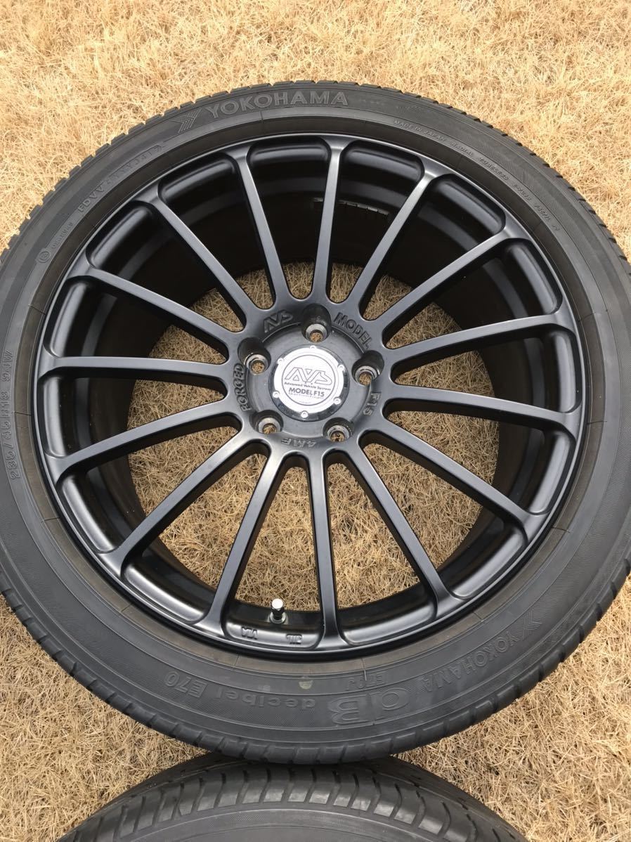 鍛造 ヨコハマ AVS MODEL F15 18×8J +45 PCD114.3 車