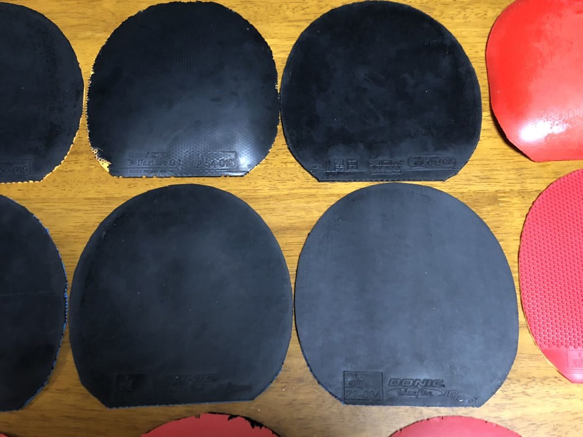 1円〜 中古卓球ラバー17枚セット ファスターク ブルーファイア 1円〜 中古卓球ラバー17枚セット ファスターク ブルーファイア